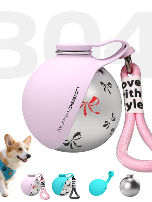 Portable Pet Water Bottle with Drinking Bowl