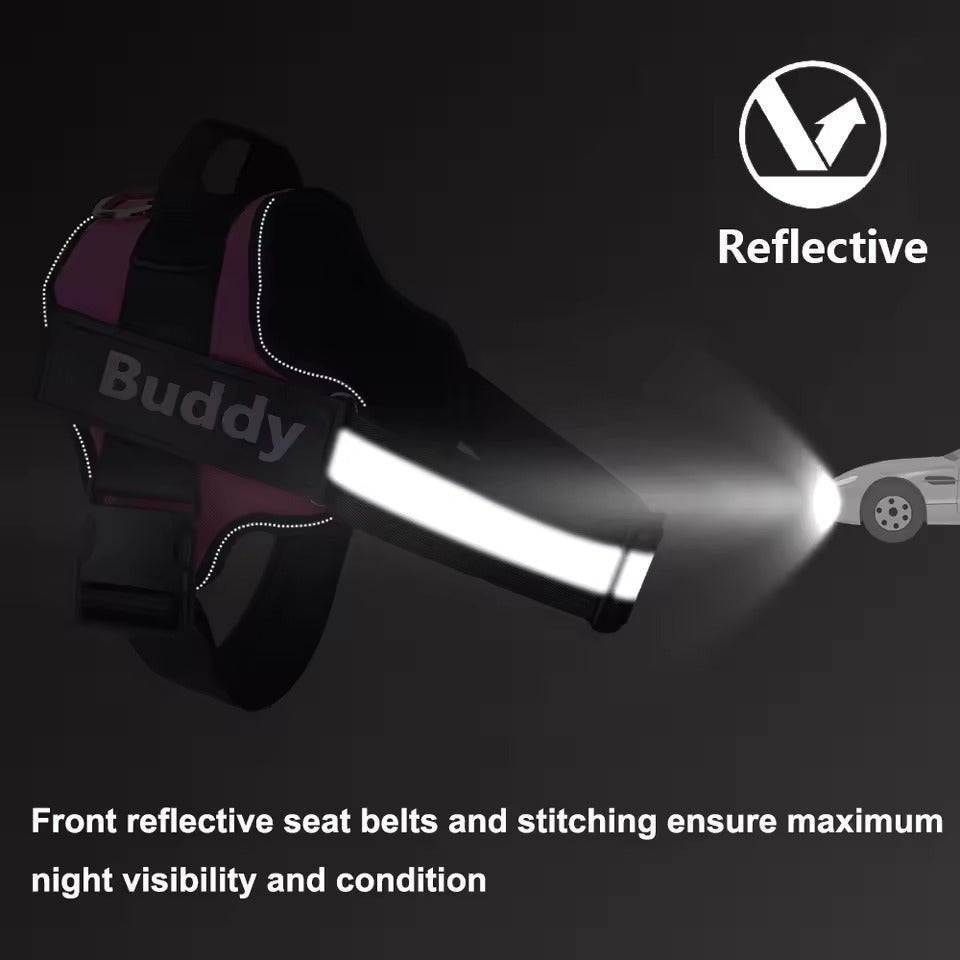 Personalized No - Pull Reflective Harness - AVERSTOR