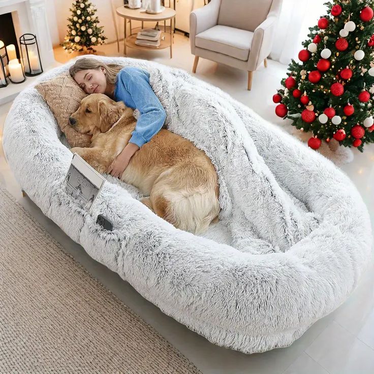 Removable & Washable Dog Bed – Adult Pet Kennel Cushion 🐶🛏️ - AVERSTOR