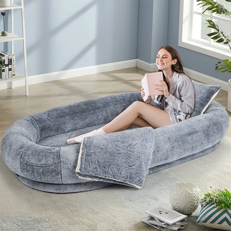 Removable & Washable Dog Bed – Adult Pet Kennel Cushion 🐶🛏️ - AVERSTOR