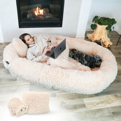 Removable & Washable Dog Bed – Adult Pet Kennel Cushion 🐶🛏️ - AVERSTOR